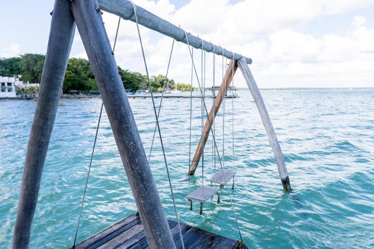 Lagoon Front Hut: Daily Cleaning, Bikes & Kayaks! Bacalar Eksteriør billede