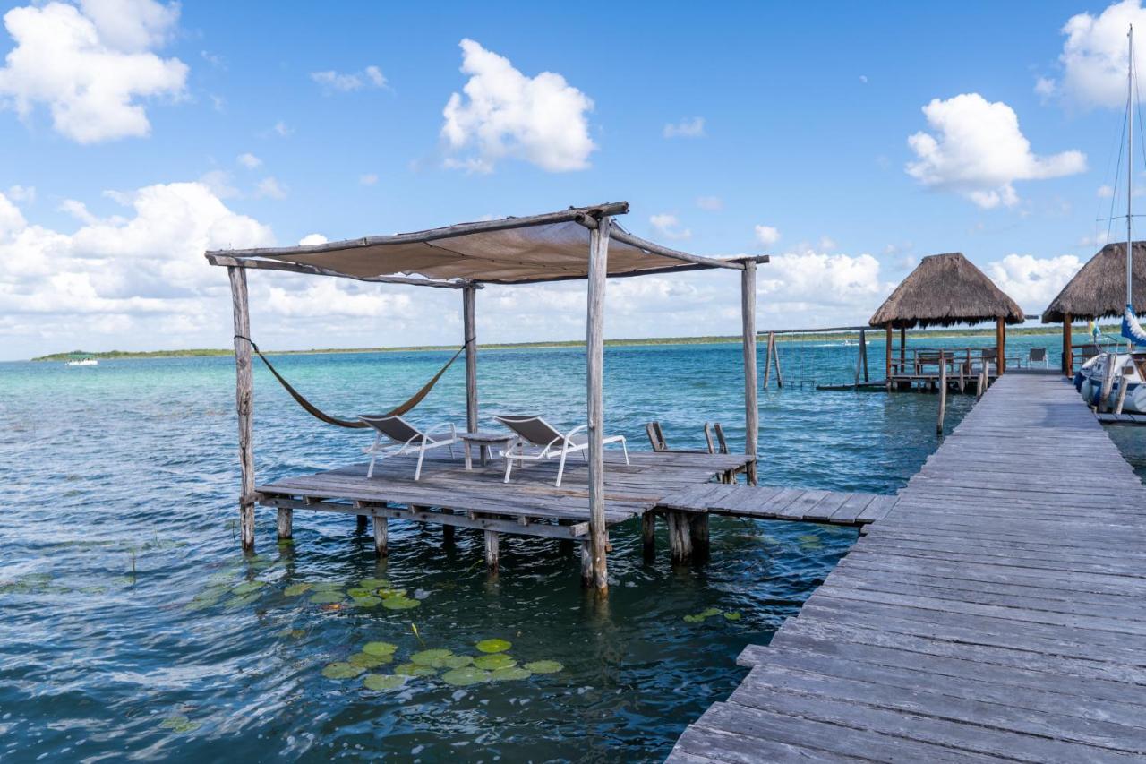 Lagoon Front Hut: Daily Cleaning, Bikes & Kayaks! Bacalar Eksteriør billede