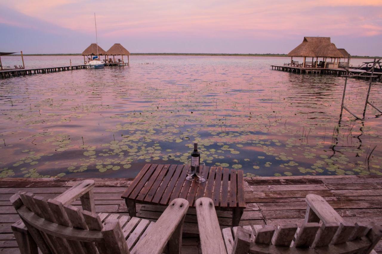 Lagoon Front Hut: Daily Cleaning, Bikes & Kayaks! Bacalar Eksteriør billede