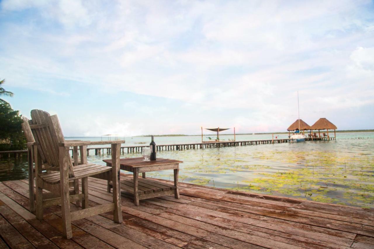 Lagoon Front Hut: Daily Cleaning, Bikes & Kayaks! Bacalar Eksteriør billede